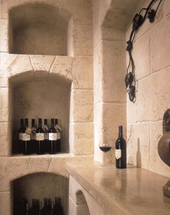 Wine Bar made with Limestone